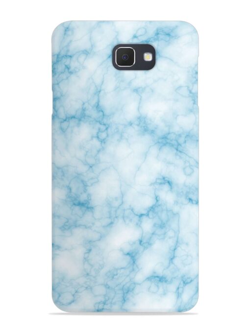 Blue White Natural Marble Snap Case for Samsung Galaxy On7 (2016) Zapvi