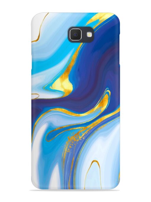 Watercolor Background With Golden Foil Snap Case for Samsung Galaxy On7 (2016) Zapvi