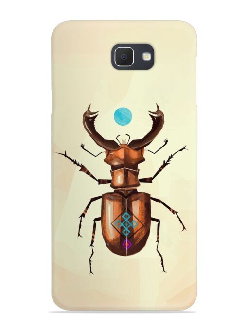 Stag Beetle Vector Snap Case for Samsung Galaxy On7 (2016) Zapvi