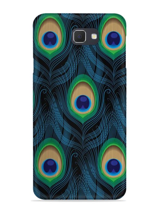 Seamless Pattern Peacock Snap Case for Samsung Galaxy On7 (2016)