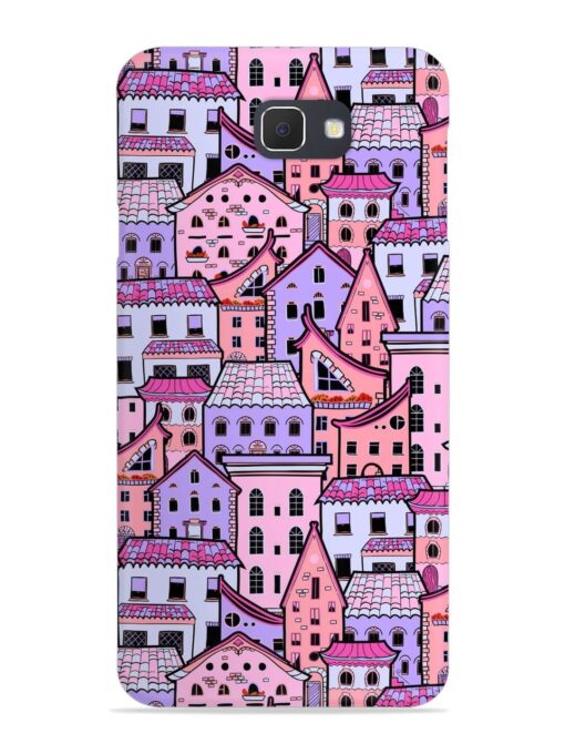 Seamless Pattern Houses Snap Case for Samsung Galaxy On7 (2016)