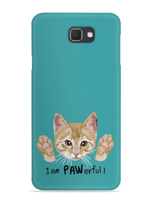 Typography Slogan Cat Snap Case for Samsung Galaxy On7 (2016) Zapvi