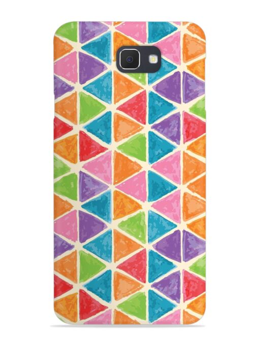 Seamless Colorful Isometric Snap Case for Samsung Galaxy On7 (2016) Zapvi