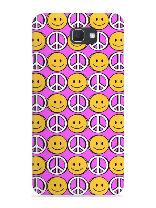 Smiley Face Peace Snap Case for Samsung Galaxy On7 (2016)