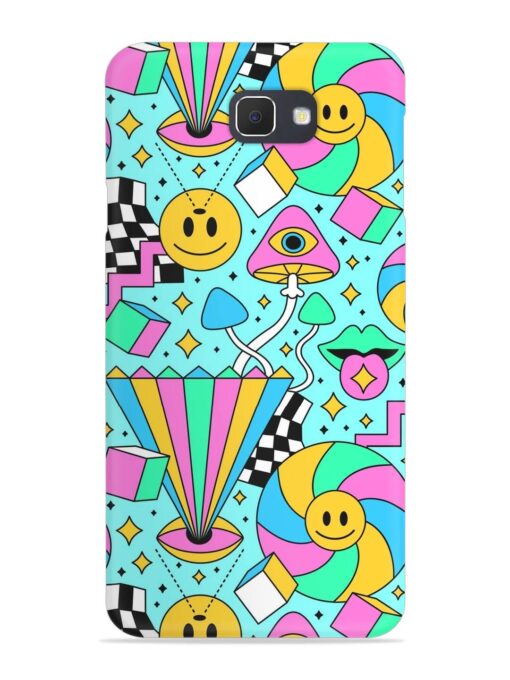 Trippy Rainbow 60S Snap Case for Samsung Galaxy On7 (2016) Zapvi