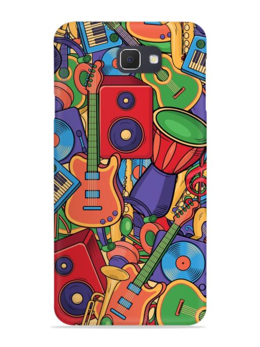 Colorful Music Art Snap Case for Samsung Galaxy On7 (2016)