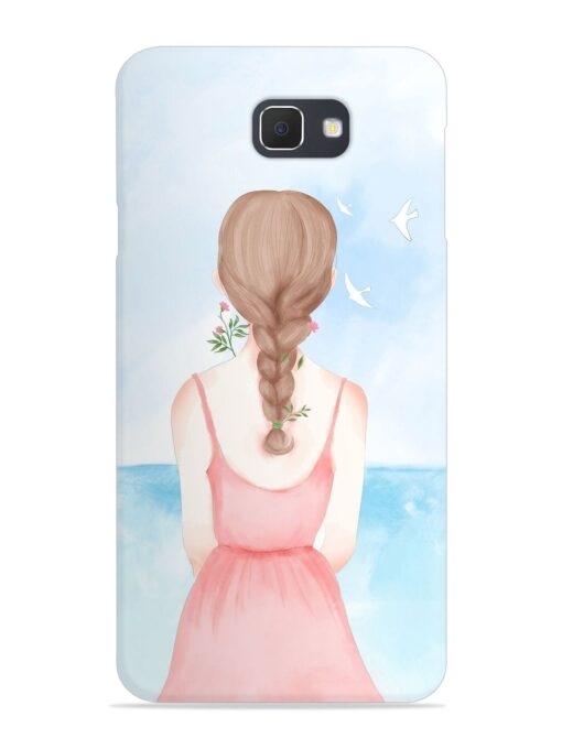 Watercolor Girl Vector Snap Case for Samsung Galaxy On7 (2016)