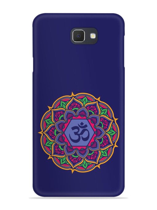 Om Mandala Art Blue Snap Case for Samsung Galaxy On7 Prime