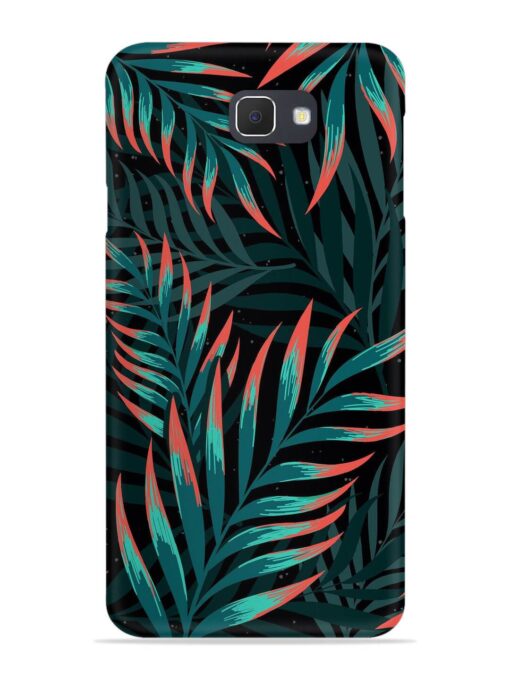 Green Leaf Art Snap Case for Samsung Galaxy On7 Prime Zapvi