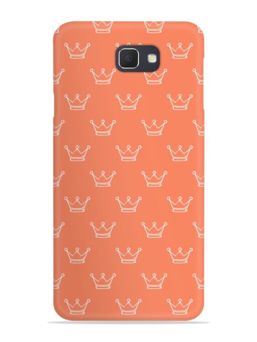 Hand Drawn Crown Snap Case for Samsung Galaxy On7 Prime Zapvi