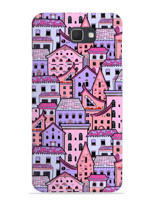 Seamless Pattern Houses Snap Case for Samsung Galaxy On7 Prime Zapvi