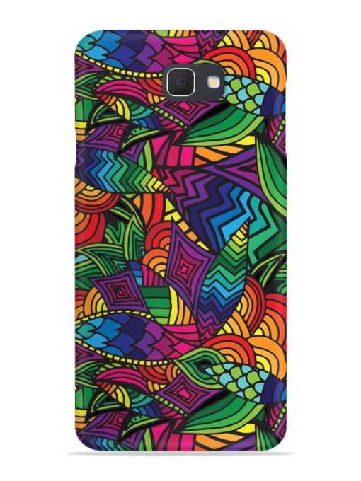 Abstract Multicolor Seamless Snap Case for Samsung Galaxy On7 Prime Zapvi