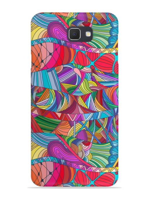 Seamless Patterns Hand Drawn Snap Case for Samsung Galaxy On7 Prime