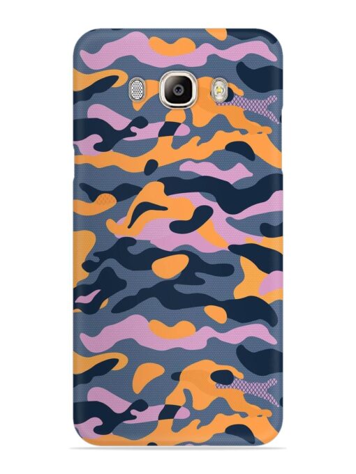 Camouflage Army Military English Orange Art Snap Case for Samsung Galaxy On8