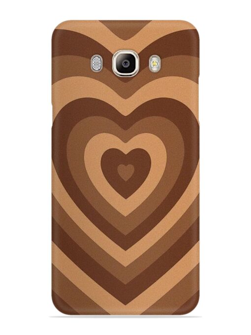 Brown Heart Snap Case for Samsung Galaxy On8