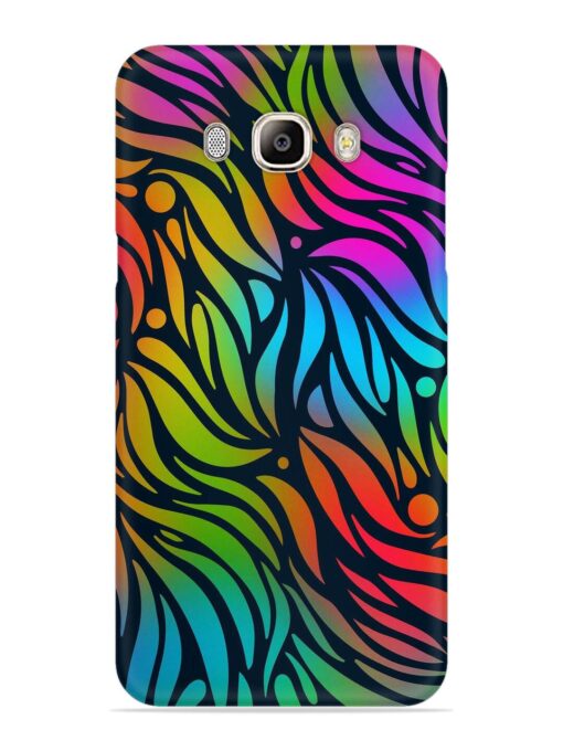 Abstract Leaf Design Snap Case for Samsung Galaxy On8 Zapvi