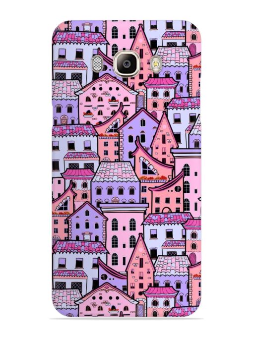 Seamless Pattern Houses Snap Case for Samsung Galaxy On8