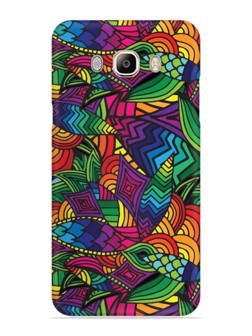 Abstract Multicolor Seamless Snap Case for Samsung Galaxy On8 Zapvi