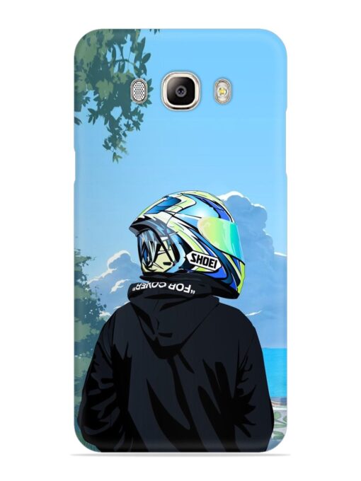 Rider With Helmet Snap Case for Samsung Galaxy On8