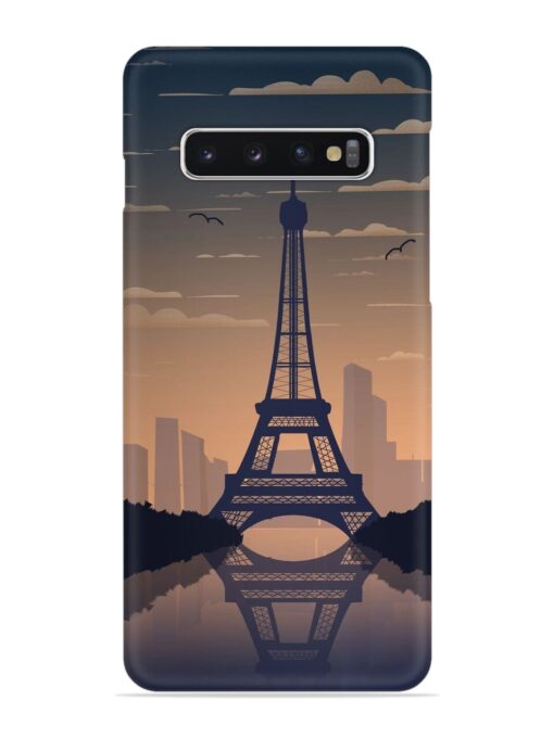 France Paris Eiffel Tower Gradient Snap Case for Samsung Galaxy S10 Zapvi