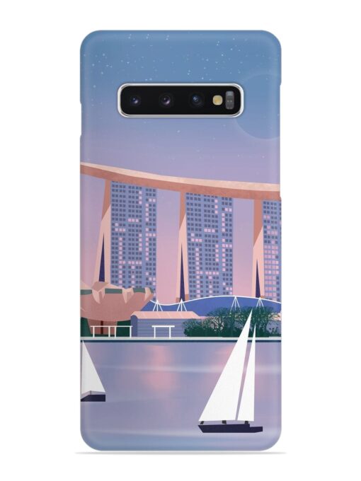 Singapore Scenery Architecture Snap Case for Samsung Galaxy S10 Zapvi