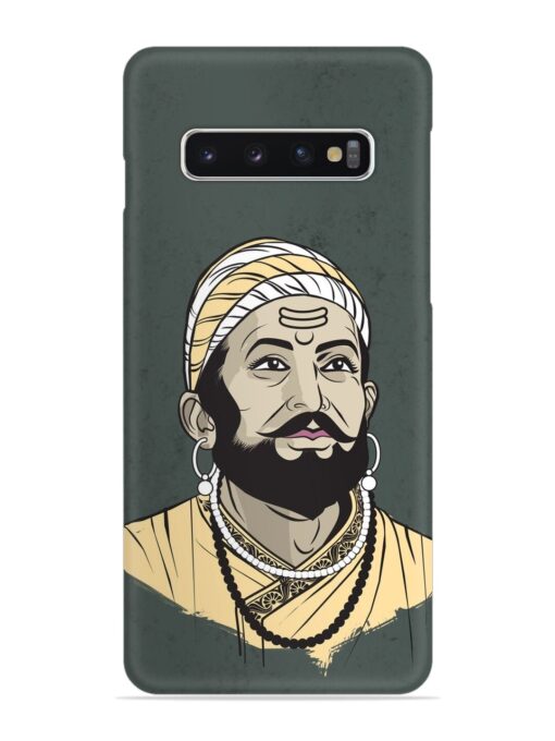 Shivaji Maharaj Vector Art Snap Case for Samsung Galaxy S10