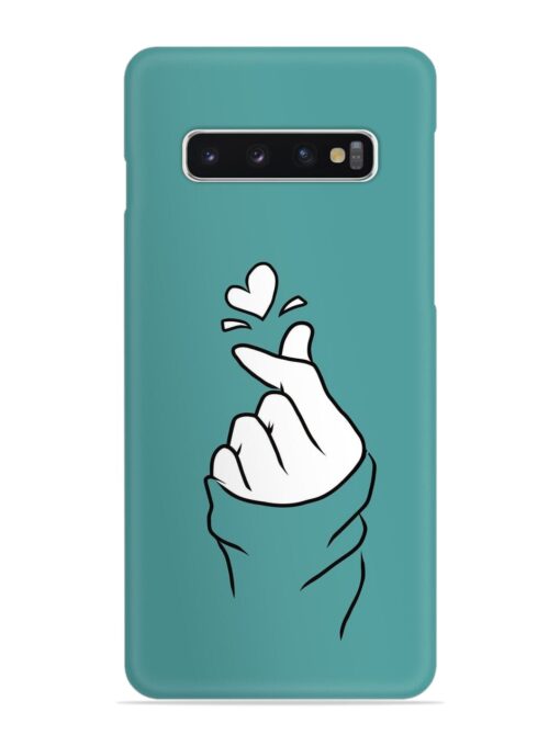 Korean Heart Sign Art Snap Case for Samsung Galaxy S10