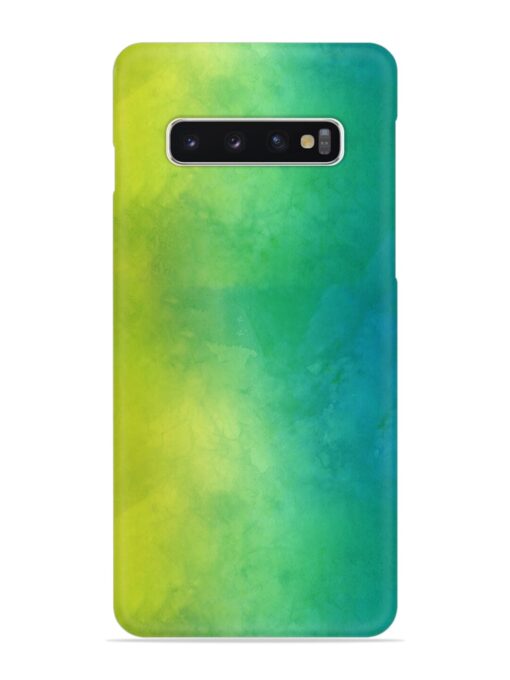 Yellow Green Gradient Snap Case for Samsung Galaxy S10