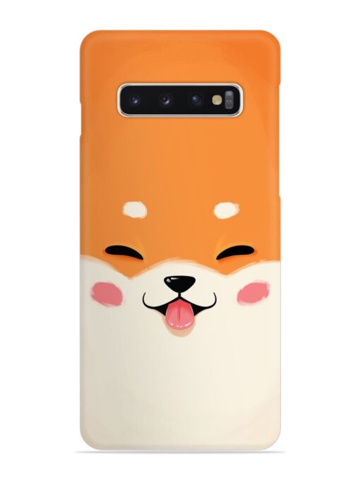 Happy Cat Art Snap Case for Samsung Galaxy S10