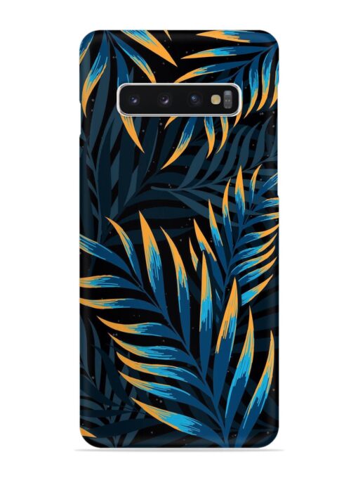 Abstract Leaf Art Snap Case for Samsung Galaxy S10