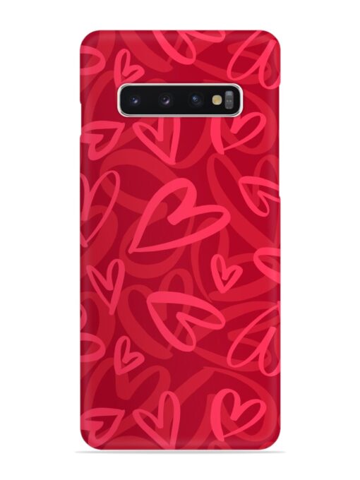 Seamless Romantic Pattern Snap Case for Samsung Galaxy S10