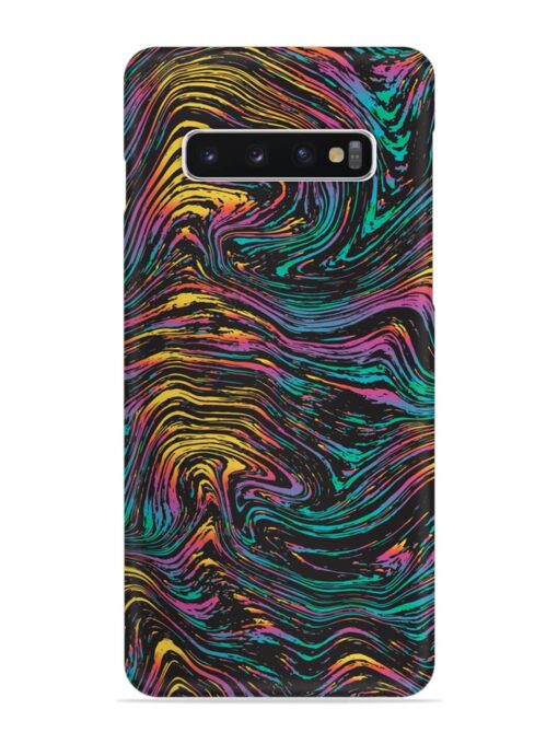 Abstract Liquid Colors Snap Case for Samsung Galaxy S10 Zapvi