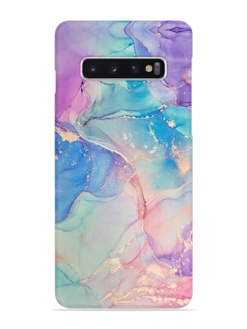 Alcohol Ink Colors Snap Case for Samsung Galaxy S10 Zapvi