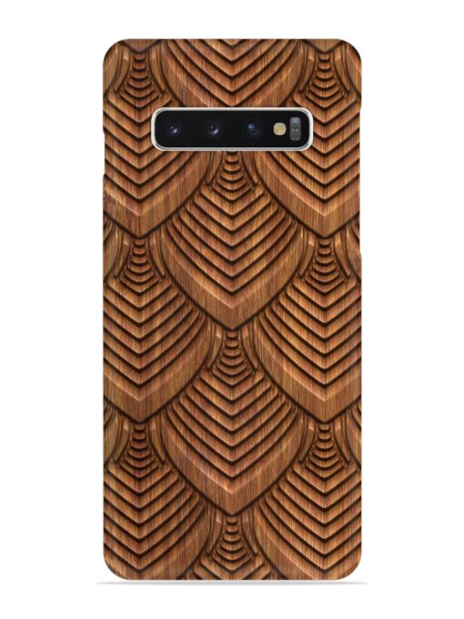 Carved Pattern On Snap Case for Samsung Galaxy S10