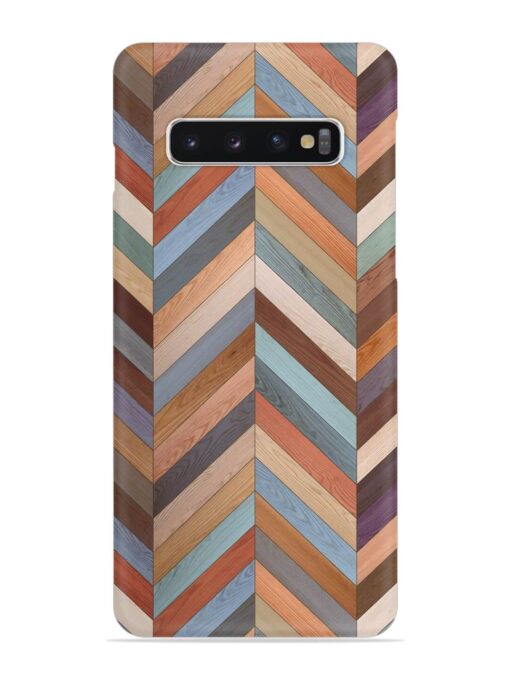 Seamless Wood Parquet Snap Case for Samsung Galaxy S10 Zapvi