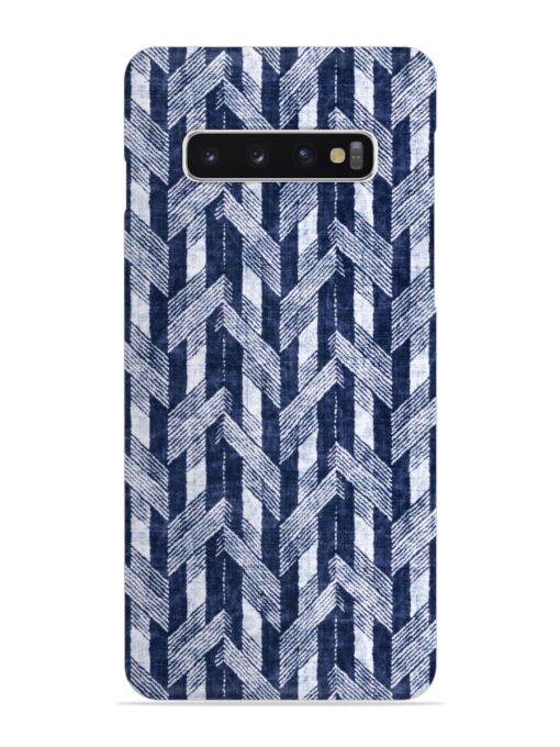 Abstract Herringbone Motif Snap Case for Samsung Galaxy S10 Zapvi