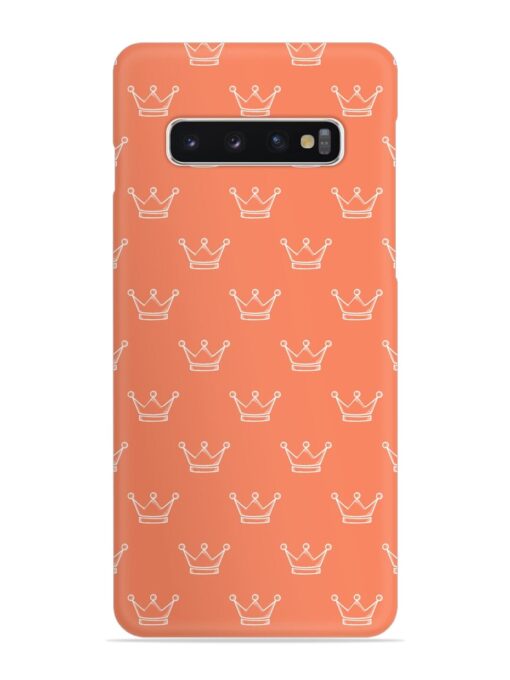 Hand Drawn Crown Snap Case for Samsung Galaxy S10