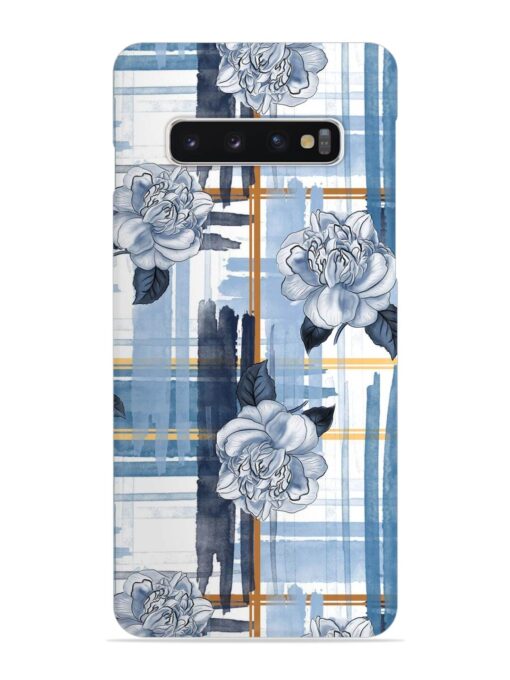 Watercolor Pattern Rose Snap Case for Samsung Galaxy S10