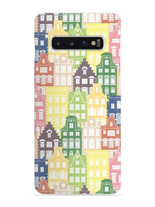 Seamless Shapes Pattern Snap Case for Samsung Galaxy S10