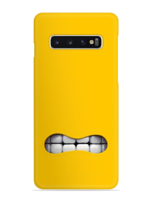 Mouth Character On Snap Case for Samsung Galaxy S10