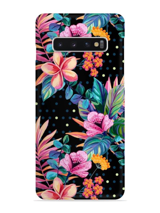 Seamless Floral Pattern Snap Case for Samsung Galaxy S10