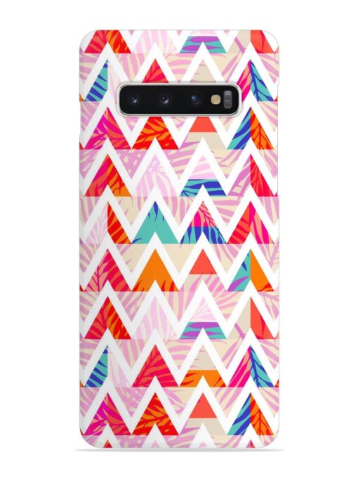 Abstract Triangle Background Snap Case for Samsung Galaxy S10