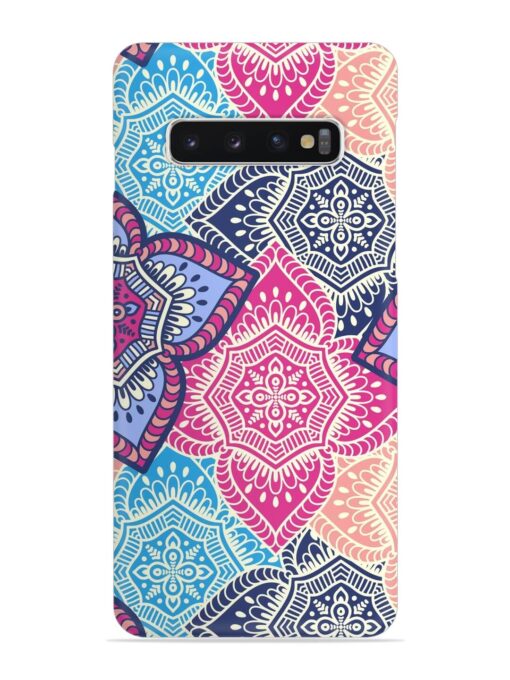 Ethnic Floral Seamless Snap Case for Samsung Galaxy S10