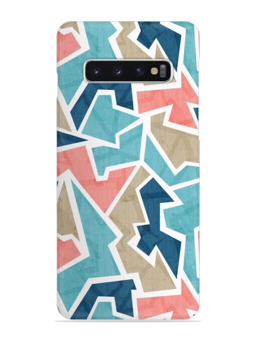 Vintage Geometric Triangle Snap Case for Samsung Galaxy S10