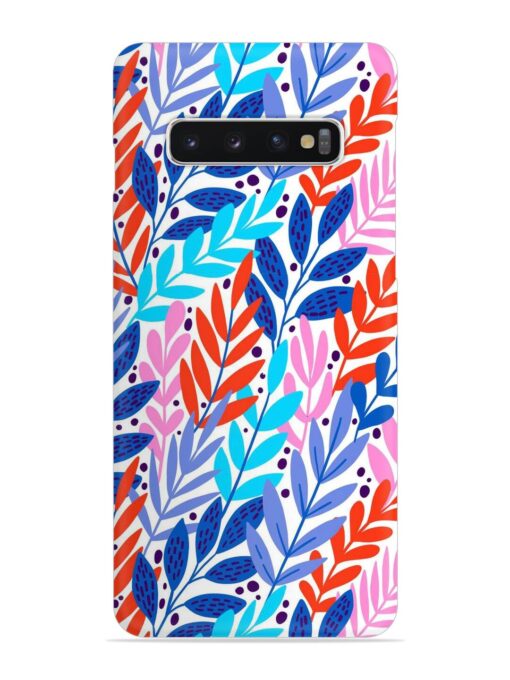 Bright Floral Tropical Snap Case for Samsung Galaxy S10