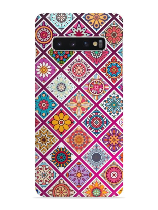 Seamless Tile Pattern Snap Case for Samsung Galaxy S10