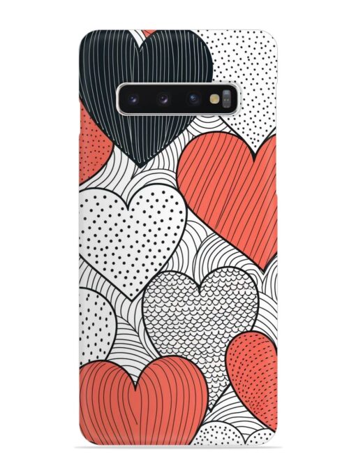 Girly Heart Seamless Snap Case for Samsung Galaxy S10