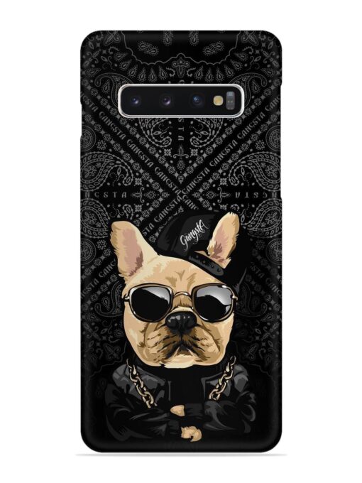 Gangsta Cool Sunglasses Dog Snap Case for Samsung Galaxy S10