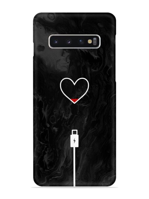 Heart Charging Vector Snap Case for Samsung Galaxy S10