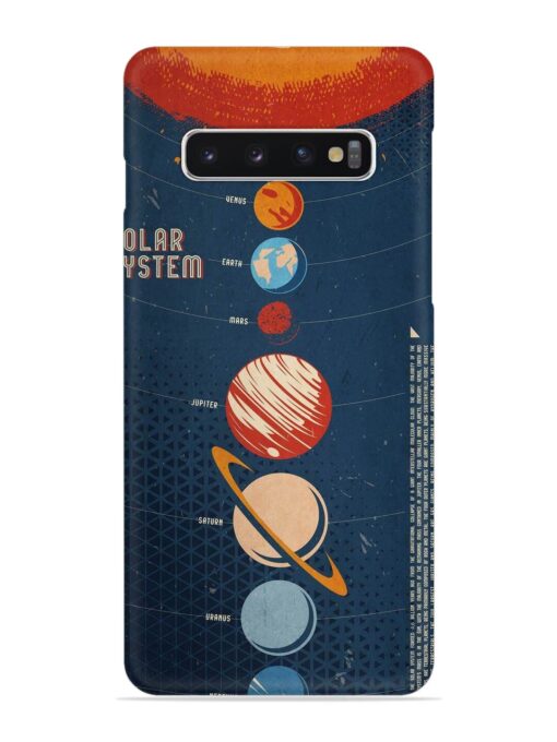 Solar System Vector Snap Case for Samsung Galaxy S10